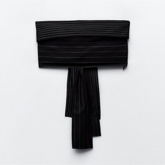 ZARA STRIPE CROP TOP - Picture 2 of 7